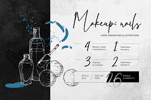Makeup & cosmetics: nails, an Object Illustration by MsFlaffy