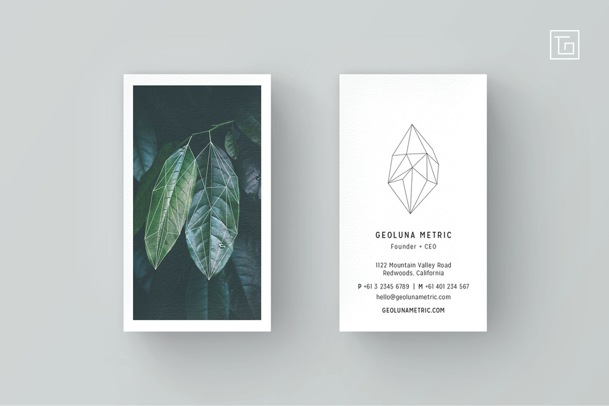 GEOLUNA3 Business Card Template, a Business Card Template by TheOutcrop (Photo 1 of 6)