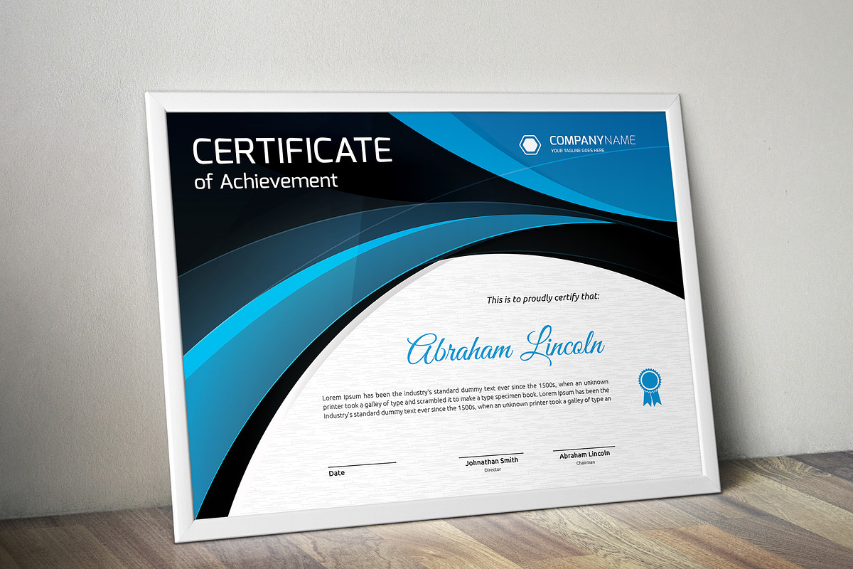 Certificate Word | PSD | AI, a Stationery Template by Curve Design (Photo 1 of 3)