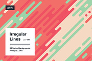 Irregular Lines - Vector Backgrounds, a Background Graphic by dvtchk (Thumbnail 2 of 13)