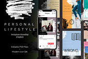 Personal Lifestyle IG Template, a Social Media Template by The Fake PNG (Thumbnail 1 of 9)