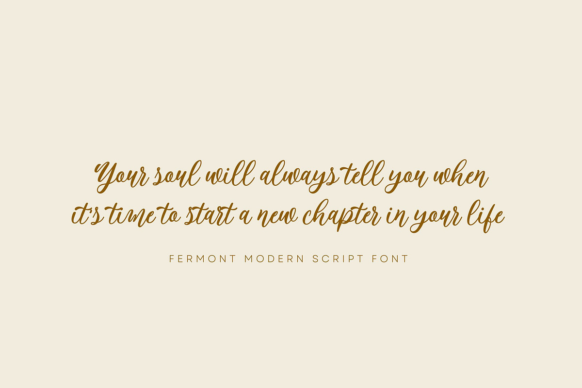 Fermont Script, a Script Font by etigletters (Photo 2 of 7)