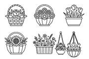 Bundles Set Floral Wedding Icons, an Outline Icon by adenpinkstore (Thumbnail 31 of 44)