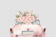 Wedding Car PNG Clipart Bundle, a Decorative Illustration by Digital Dreamscaping (Thumbnail 9 of 10)