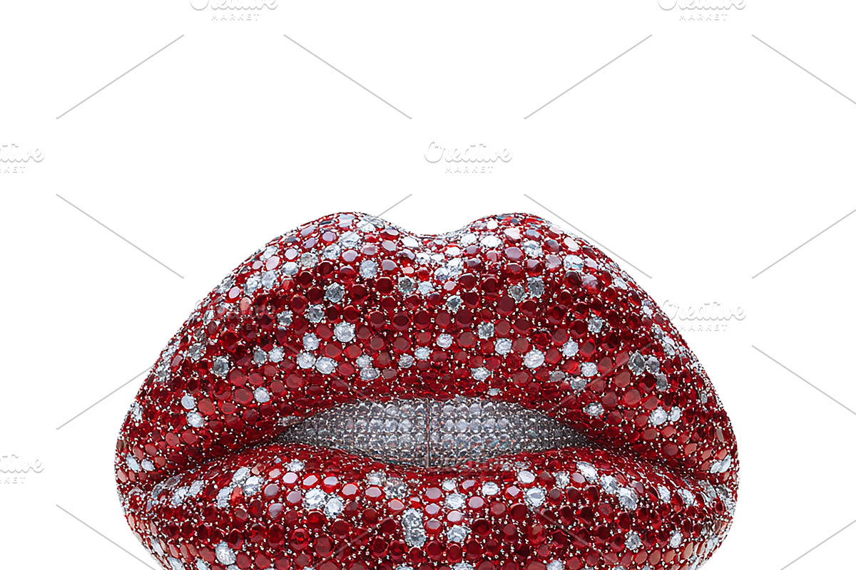 Red Diamond Lips and Lipstick PNG, an Object Graphic by Watercolor_Vector Graphic (Photo 6 of 14)