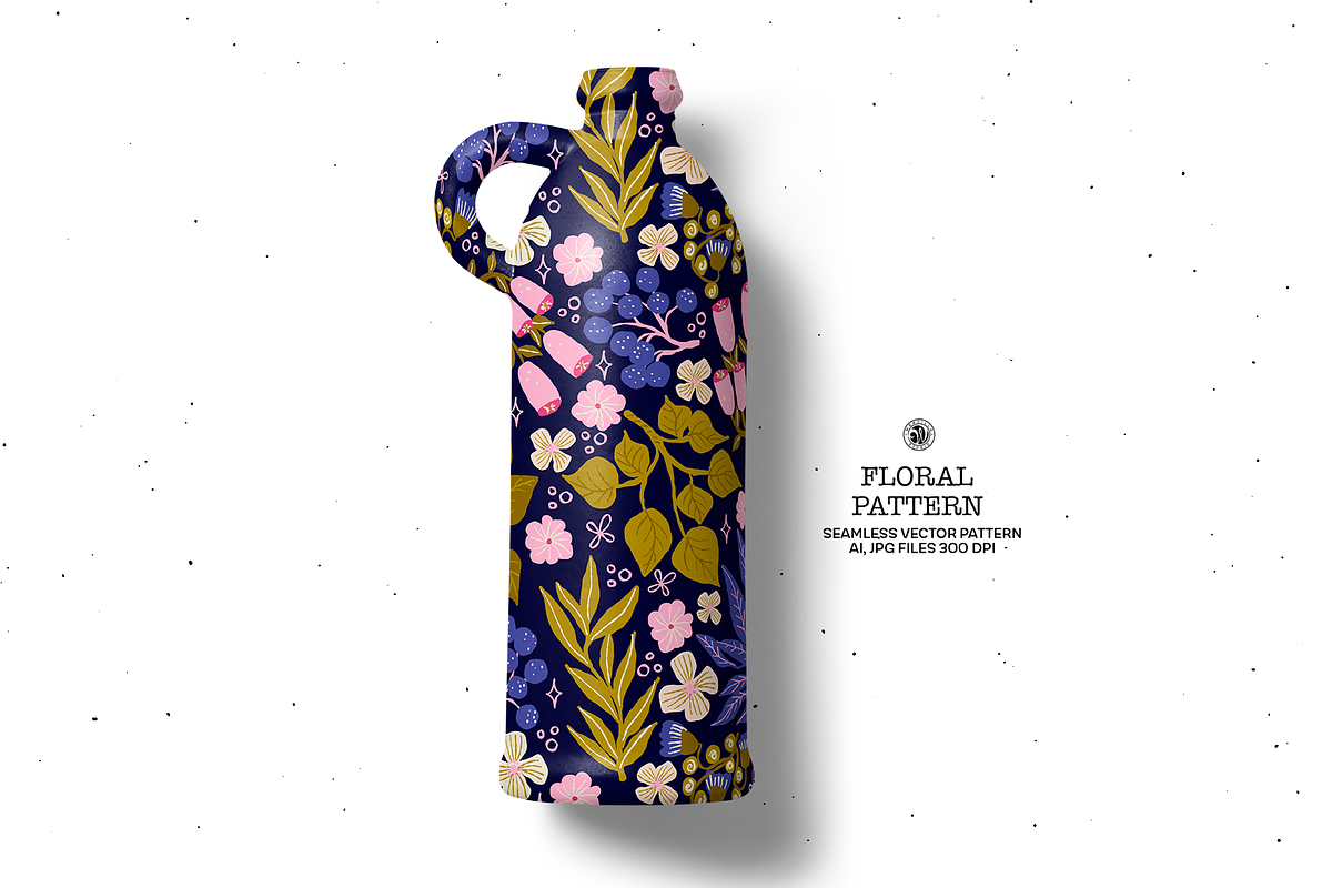 Floral Vector Pattern v2, a Pattern Graphic by Webvilla Studio (Photo 5 of 6)