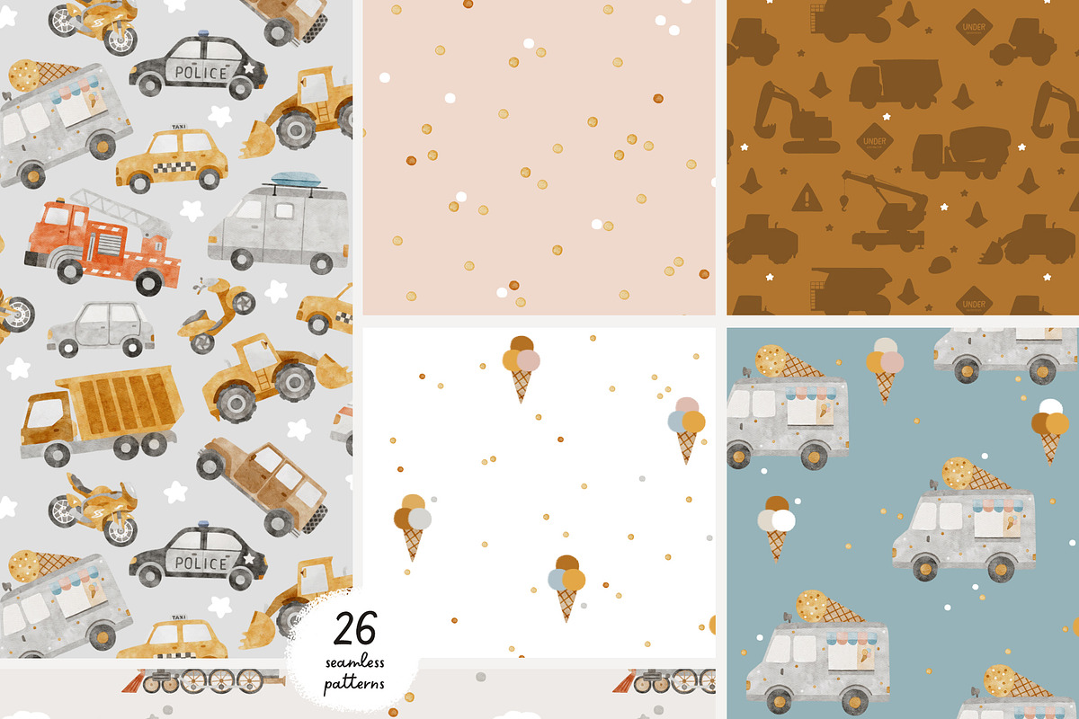 Cars Kids Collection, a Transportation Illustration by tatiletters (Photo 5 of 10)