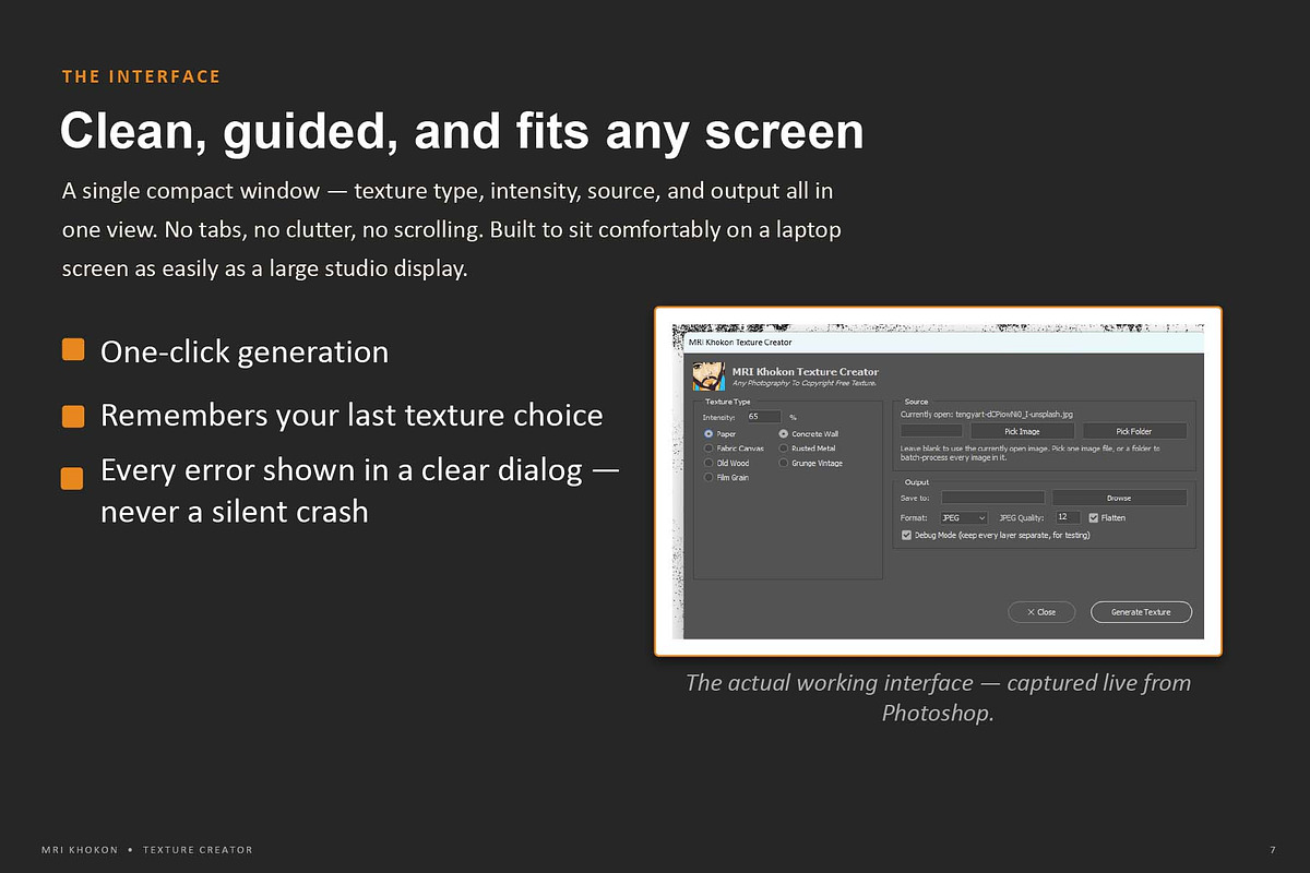 Texture Creator Photoshop Script, a Preset Add-On by MRI STUDIO (Photo 13 of 16)
