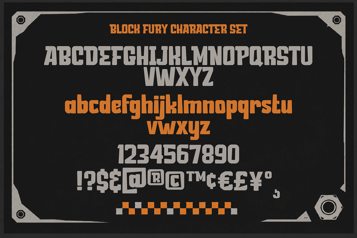 Block Fury - Bold Display Font, a Sans Serif Font by Gumrega Studio (Photo 7 of 8)