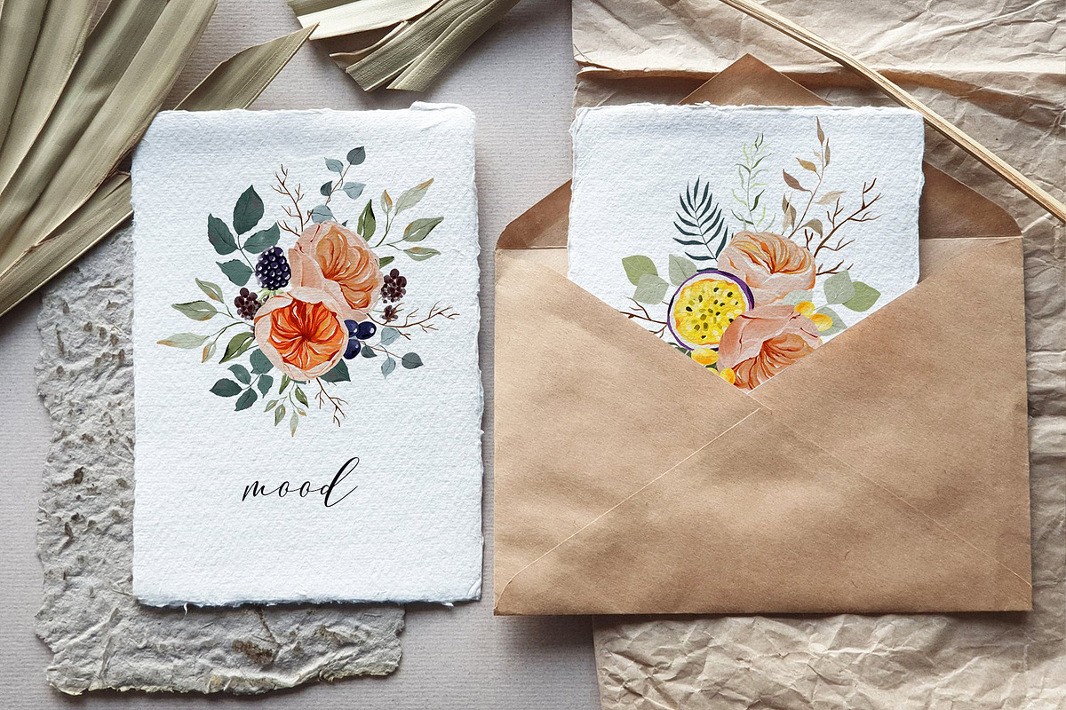 Autumn Floral Clipart Set, a Decorative Illustration by anastasiia.art (Photo 2 of 8)