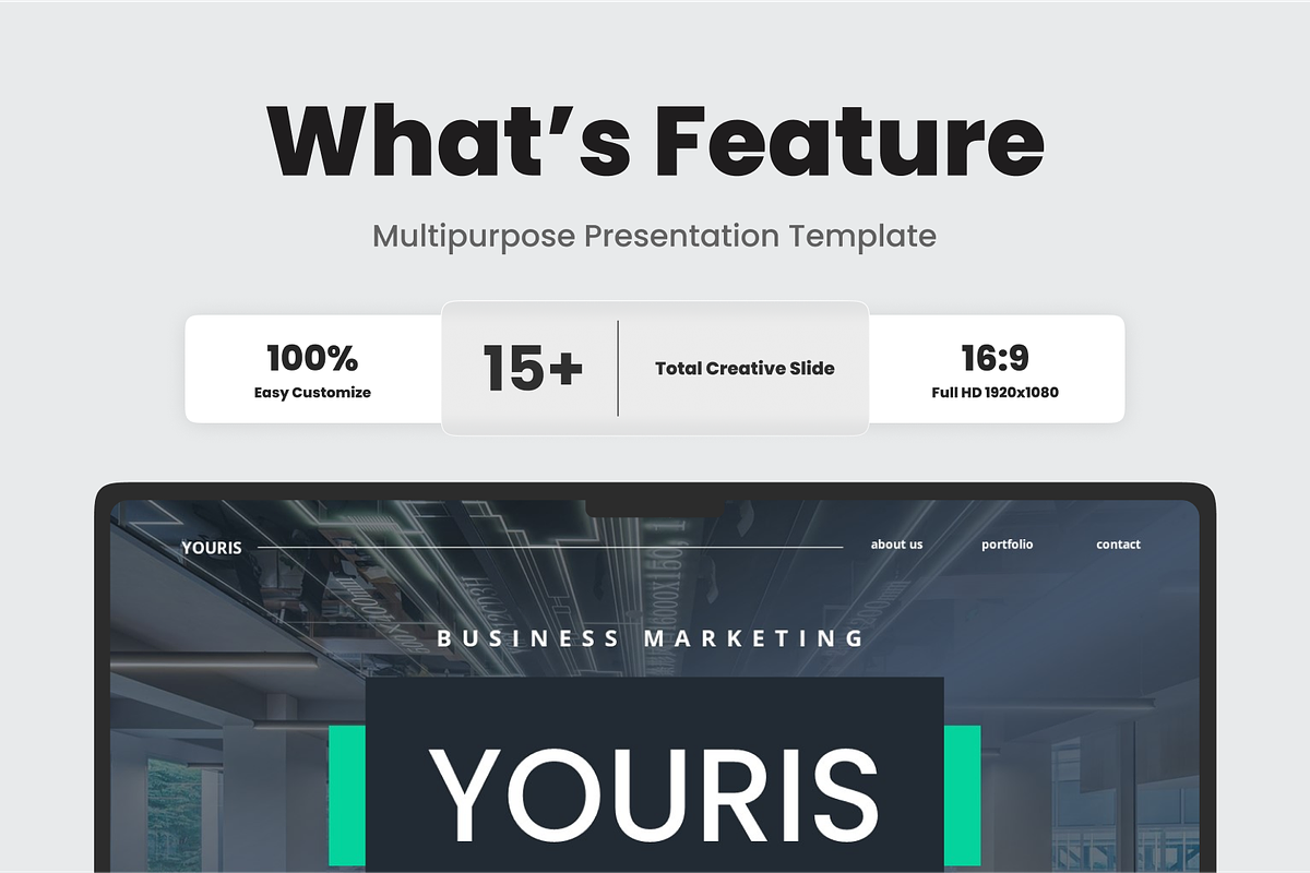 Business Marketing Google Slide, a Presentation Template by SquidPixey (Photo 2 of 6)