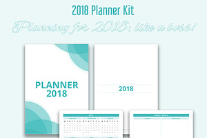 Printable Planner Kit For 2018