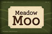 Meadow Moo, a Sans Serif Font by Wow Magic (Thumbnail 1 of 5)