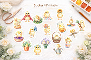 Easter Chick Sublimation PNG Bundle, an Illustration by Artnoy (Thumbnail 7 of 8)