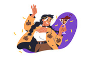 People drinking alcohol concept set, a Person Illustration by Good Studio (Thumbnail 3 of 7)