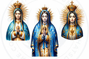 Watercolor Lady of Guadalupe Clipart, a Person Illustration by ThatsDesignArt (Thumbnail 8 of 10)