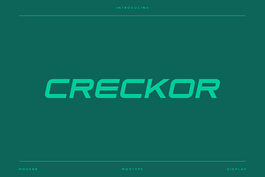 Creckor - Modern Sport Typeface