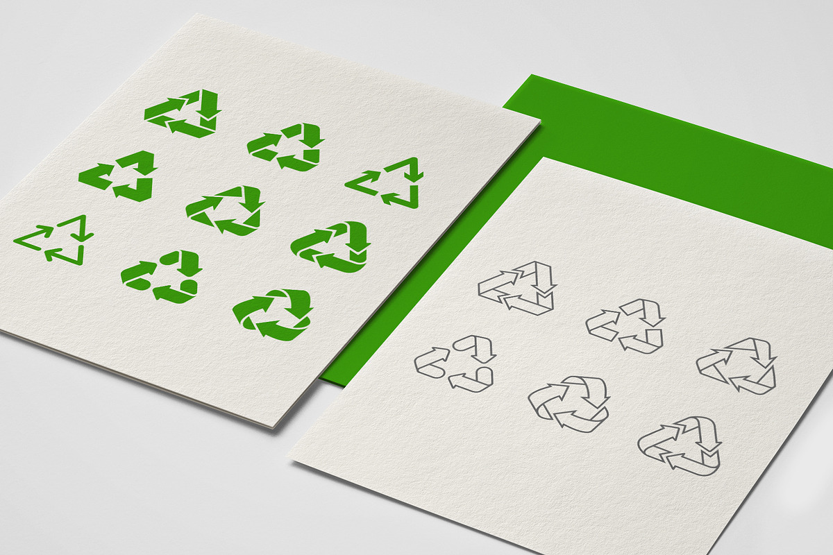 Recycle Symbol. Eco Sign Triangle., a Solid Icon by Plaid4You (Photo 4 of 7)