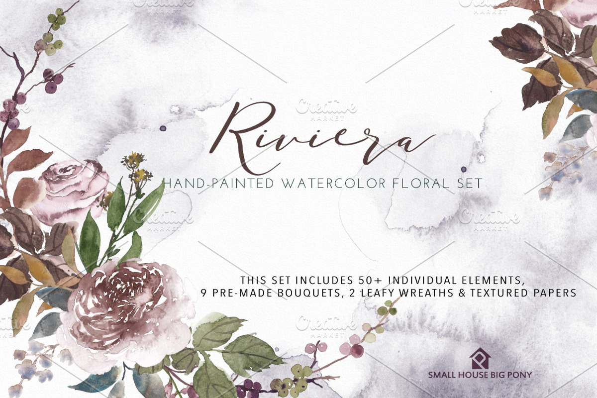 Riviera - Hand-painted Watercolor, an Illustration by SmallHouseBigPony (Photo 5 of 11)