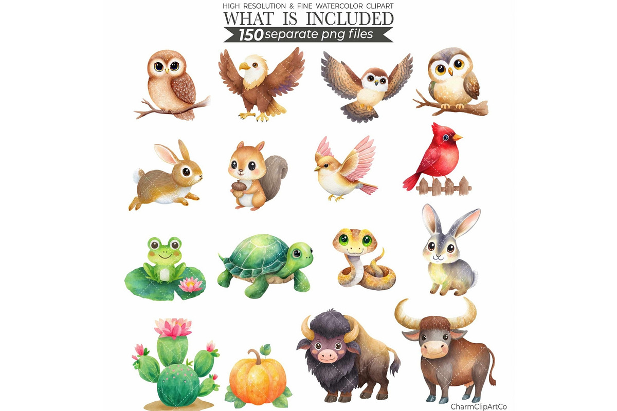 Watercolor Cowboy Clipart Bundle, an Illustration by CharmClipart (Photo 8 of 10)