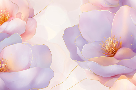 Delicate floral pattern with pastel, a Photo by Dvoevnore photos