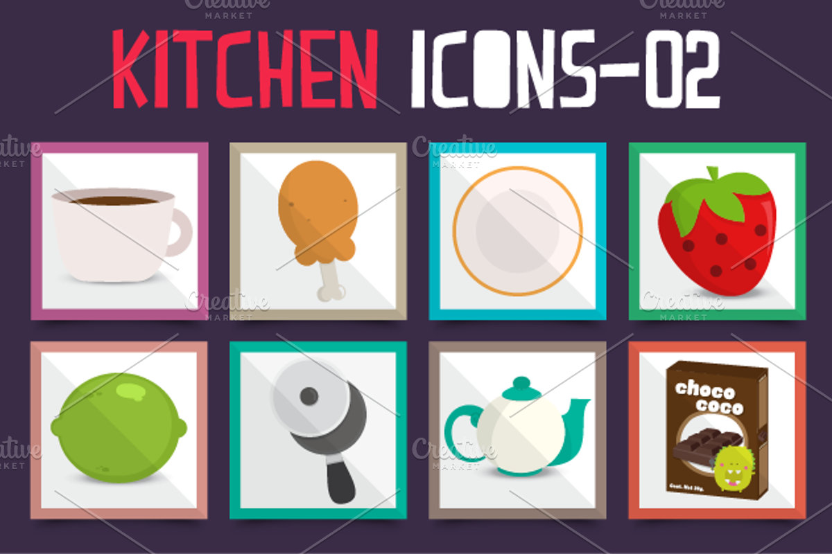 Kitchen Icons Set, an Icon by himoki (Photo 3 of 5)