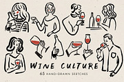Wine Culture Clipart, a Person Illustration by Teresa Art Store (Thumbnail 1 of 12)