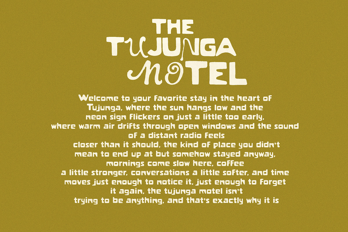 Handwritten Midcentury Motel Font, a Handwritten Font by Laras Wonderland (Photo 9 of 14)