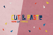 Cut And Paste - Paper Cut Font, a Sans Serif Font by Anna Ivanir (Thumbnail 1 of 9)