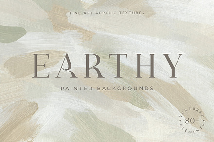 Earthy Abstract Painted Backgrounds