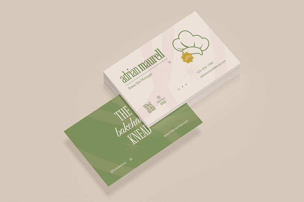 Baker Manager - Business Card, a Business Card Template by VUNIRA (Photo 3 of 3)