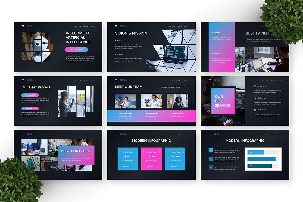 Artificial Inteligence - Technology, a Presentation Template by Deepslide Studio (Photo 5 of 6)