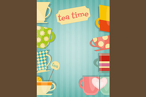 Tea Time, a Decorative Illustration by ELFIVETROV DESIGN