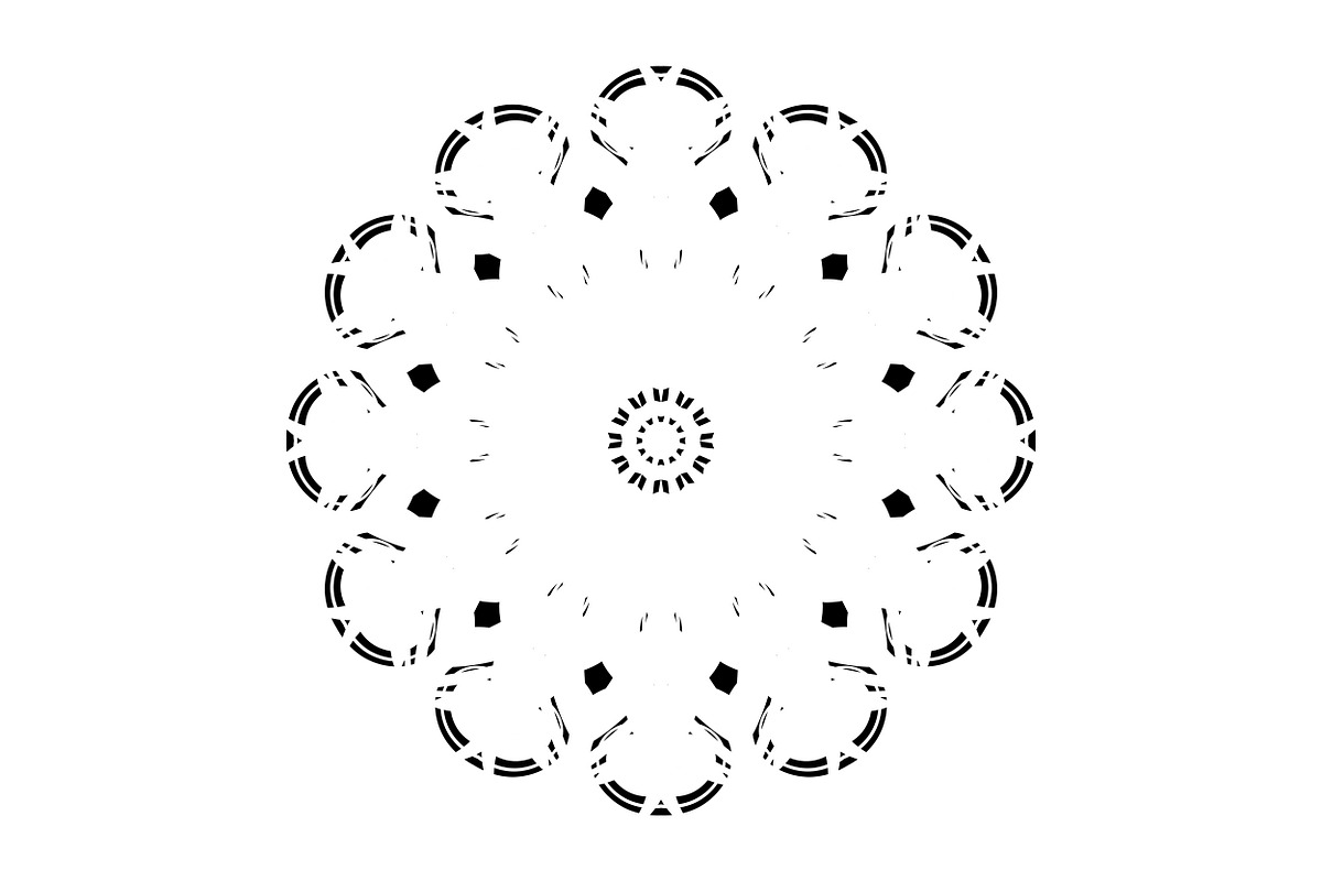 Modern Black and White Mandala Pack, a Decorative Illustration by NJ Himel (Photo 96 of 101)