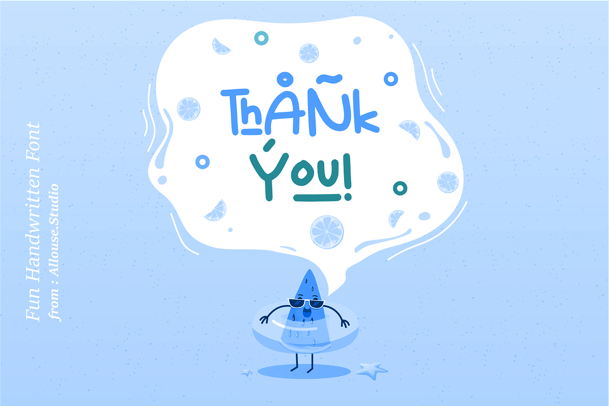 The August - Fun Handwritten Font, a Symbol Font by Allouse Studio (Photo 3 of 11)
