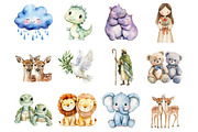 Watercolor Noah's Ark Clipart, a Seasonal Illustration by Design Market (Thumbnail 3 of 5)