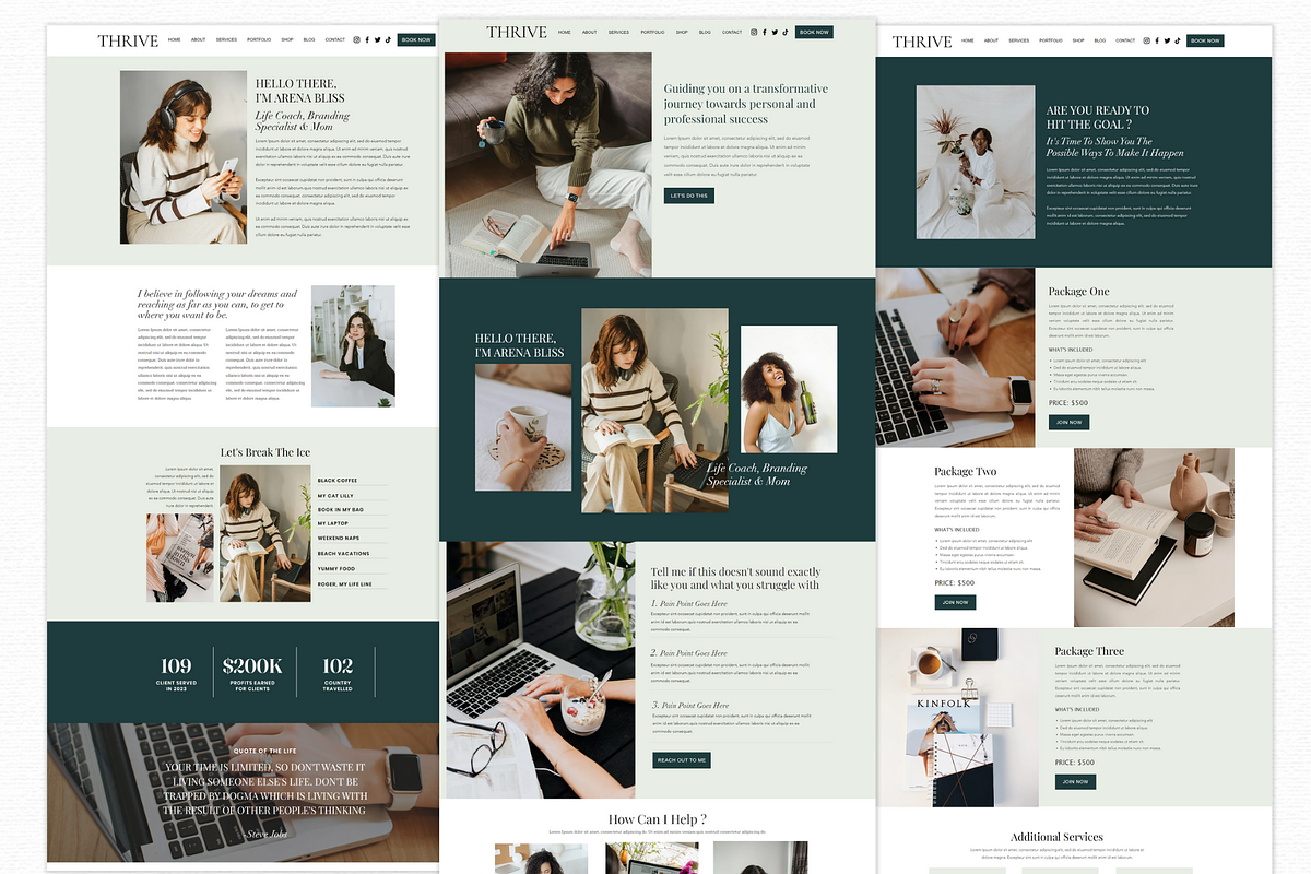 Coaching Wix Website Template, a Wix Template by AdvertFox (Photo 3 of 9)
