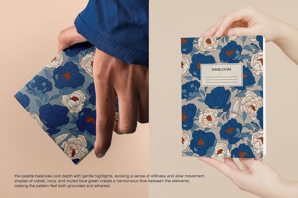 Inkbloom Moody Floral Pattern, a Pattern Graphic by Mariia Kovalchuk (Photo 9 of 12)