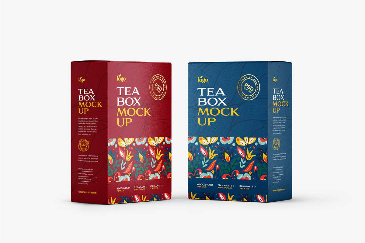 Tea Box Packaging Mockup Set, a Cups & Container Mockup by Deeplab (Photo 11 of 22)