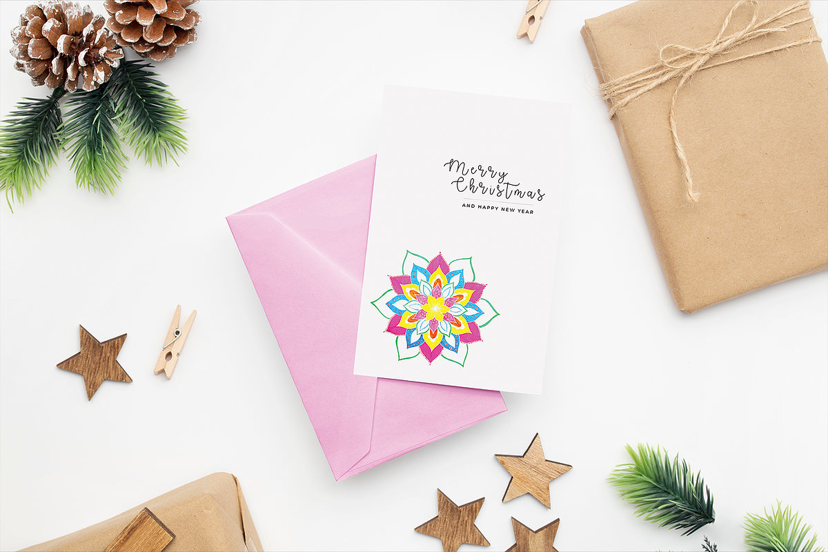 Snowing Mandala Illustrations, an Illustration by maaariabouvier (Photo 12 of 16)
