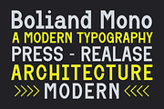 Boliand - A Modern Monospace Font, a Sans Serif Font by Marvadesign (Thumbnail 6 of 7)