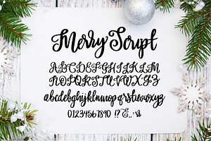 MERRY & BRIGHT Christmas Font Duo