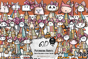 Patchwork Haunts: Rustic Halloween, an Animal Illustration by NiiiNArt (Thumbnail 1 of 3)