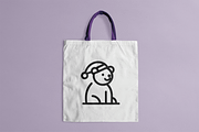 Bear Santa Hat Line Logo, a Branding & Logo Template by Vectorium Studio (Thumbnail 2 of 2)