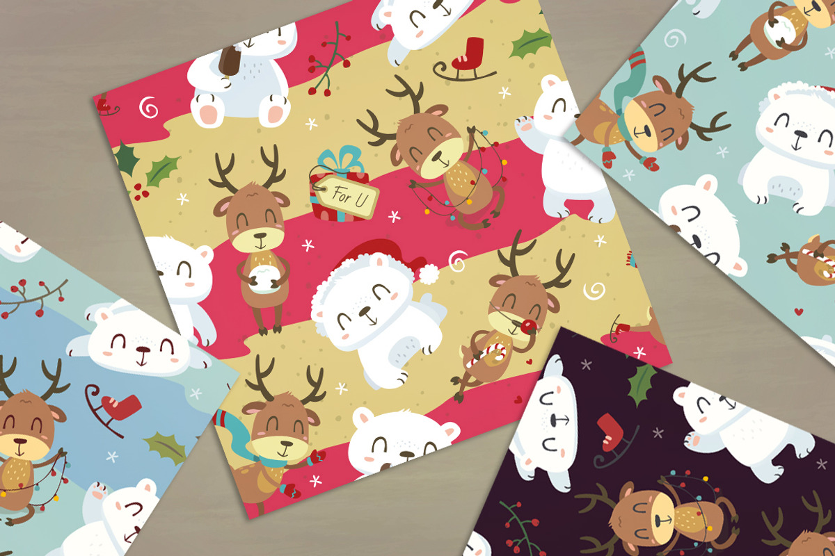 SALE! Polar Bear Winter Set, an Animal Illustration by SunnyWS (Photo 5 of 9)