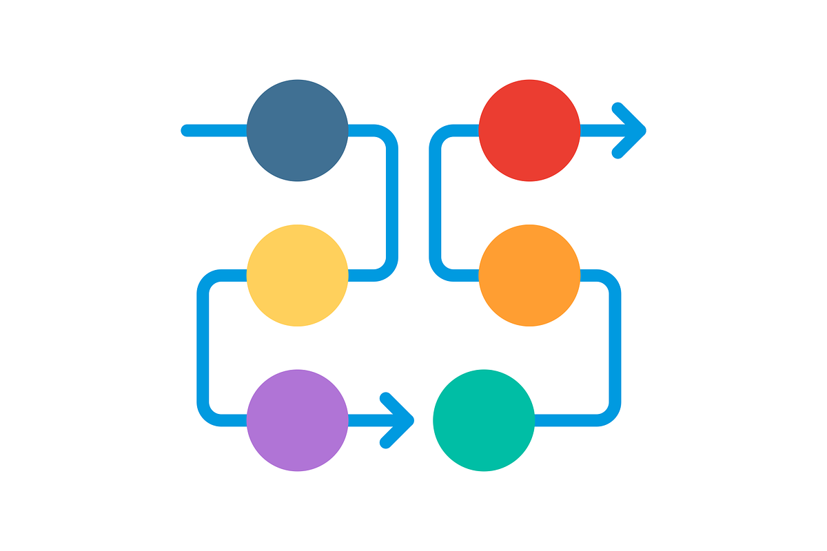 Flow diagram Flat Icon, a Duotone Icon by Pexelpy (Photo 2 of 2)
