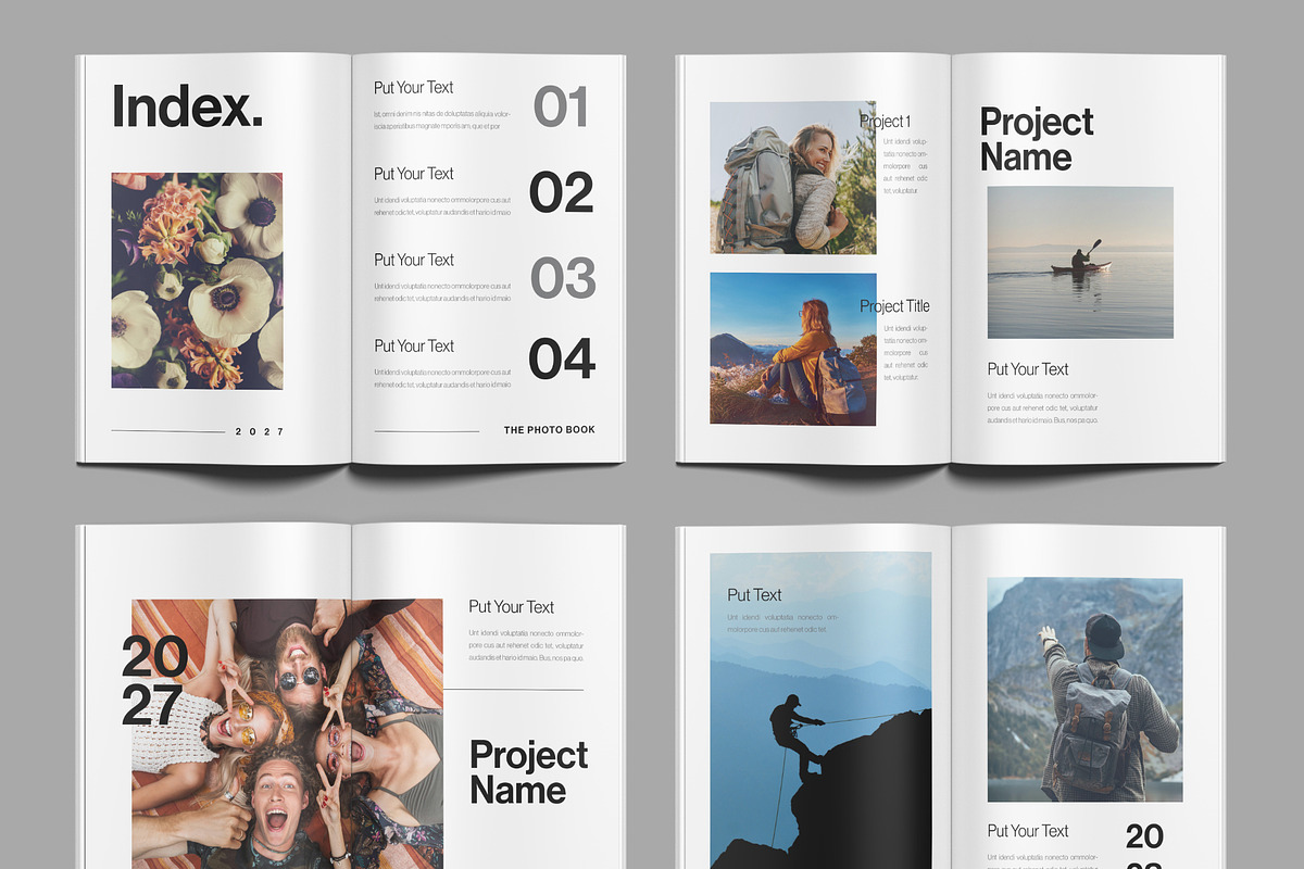Minimalist Photo Book Template, a Magazine Template by ClickPaint_Studio (Photo 2 of 4)