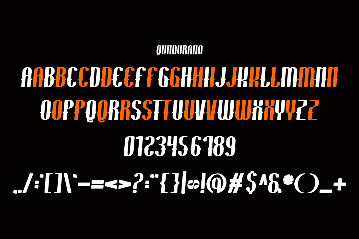 Qundurano - Sport Font, a Sans Serif Font by Iqsiart Studio (Photo 5 of 6)