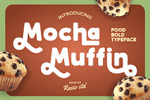 Mocha Muffin Food Typeface Font