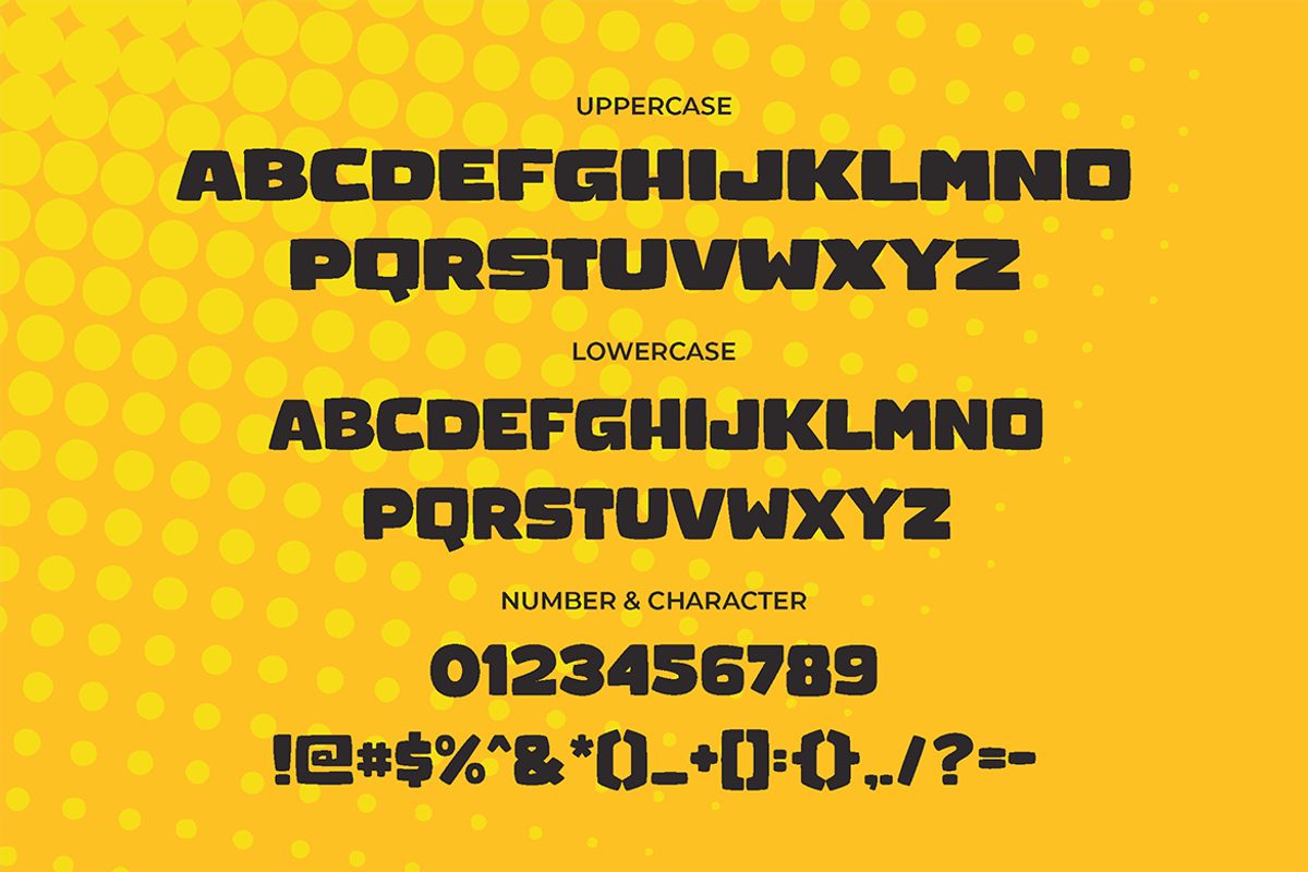 CHUCKLESOME - Comic Font, a Blackletter Font by tokokoo (Photo 4 of 11)